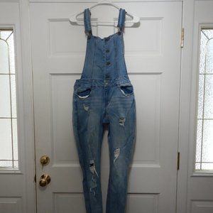 Refuge Overalls Size 8 Distressed Denim